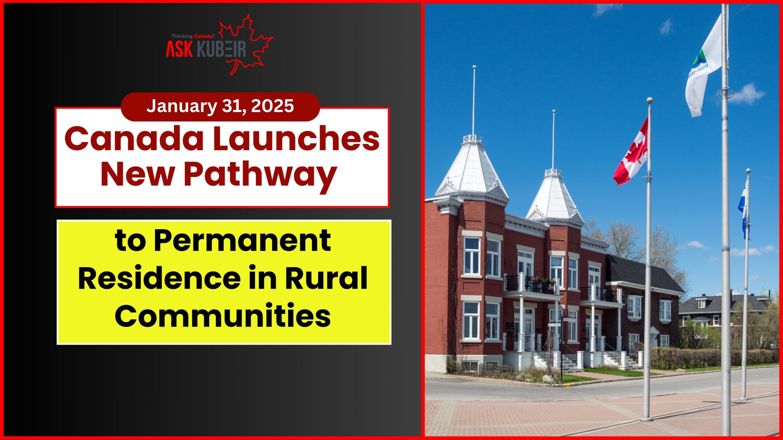 Rural Community Immigration program offers skilled workers a pathway to permanent residence in Canada's smaller towns.