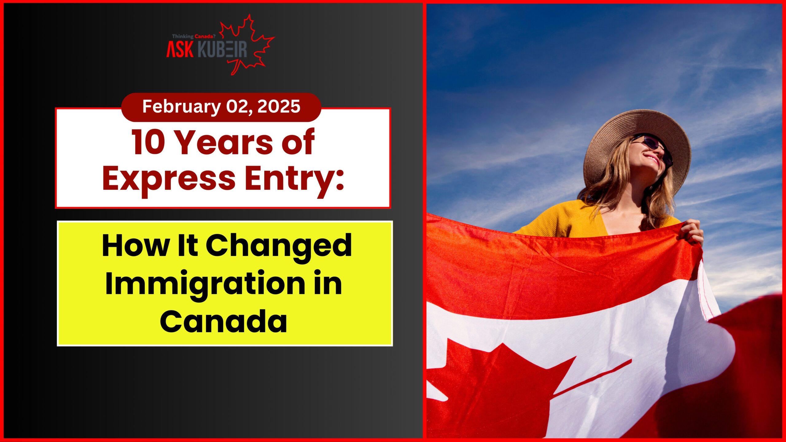 A visual representation of Express Entry's impact on Canadian immigration.