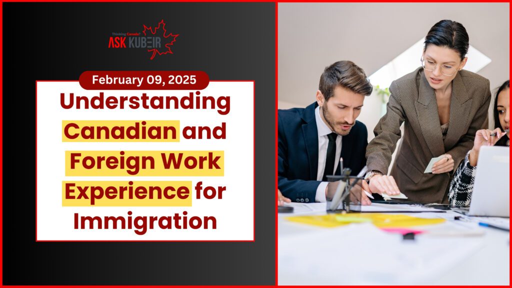 Person working in Canada, showcasing Canadian work experience for immigration eligibility.