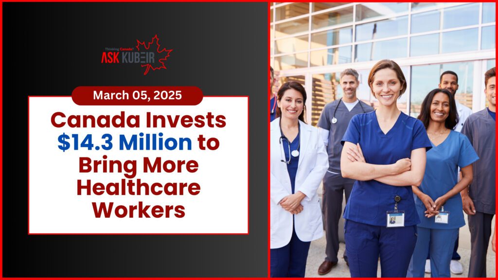 A group of healthcare workers in a hospital setting, representing Canada’s investment in skilled medical professionals.