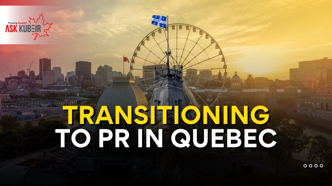 Newcomers arriving in Quebec and preparing for permanent residence transition